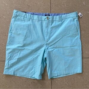 NWT IZOD Shorts Mens 42 SportFlex Breeze Oxford Wicking Quick Dry Turquoise